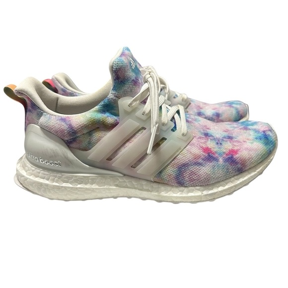 Adidas Ultra Boost 4.0 DNA Tie Dye Women's 8 Rainbow Multicolor Running Shoes - Picture 2 of 9